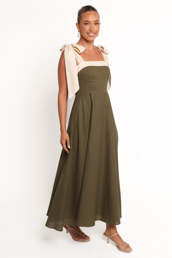 Olinda Midi Dress - Olive