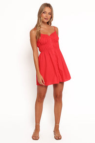 Olivia Mini Dress - Red
