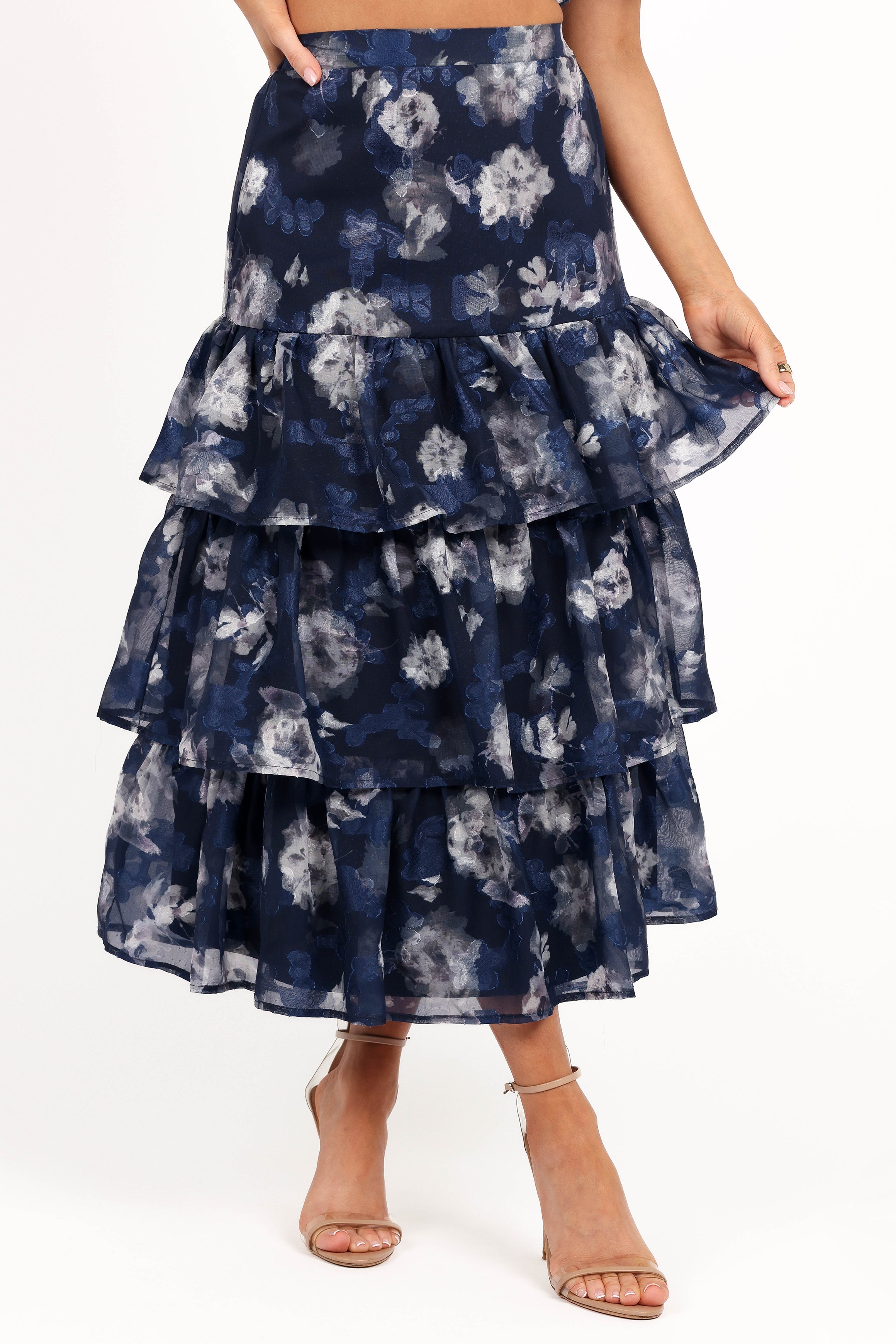 Olivia Two Piece Set - Navy Floral