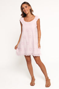 Pammy Mini Dress - Pale Pink