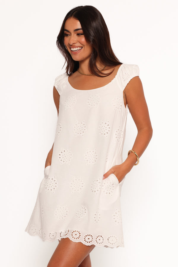 Pammy Mini Dress - White