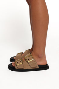 Patterson Slide - Natural Suede