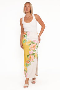 Peta Maxi Skirt - Yellow Poppy