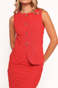 Peter Two Piece Set- Red