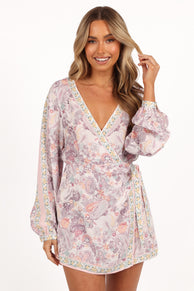 Positano Playsuit - White Multi