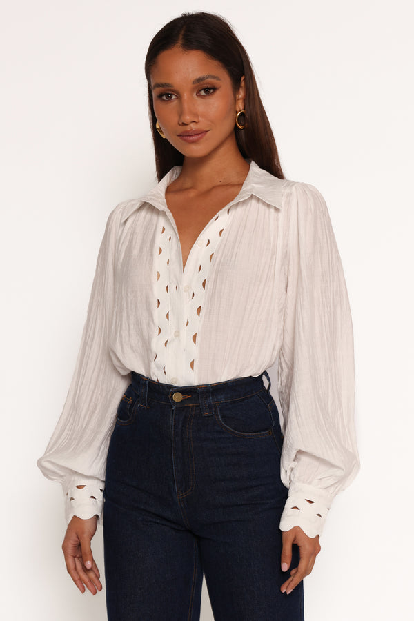 Primrose Top - White