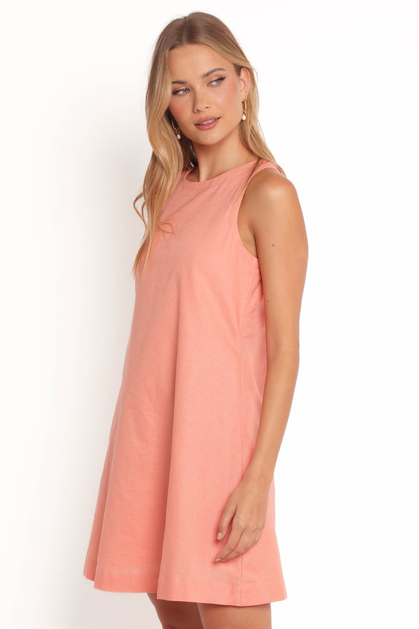 Priyanka Mini Dress - Peach