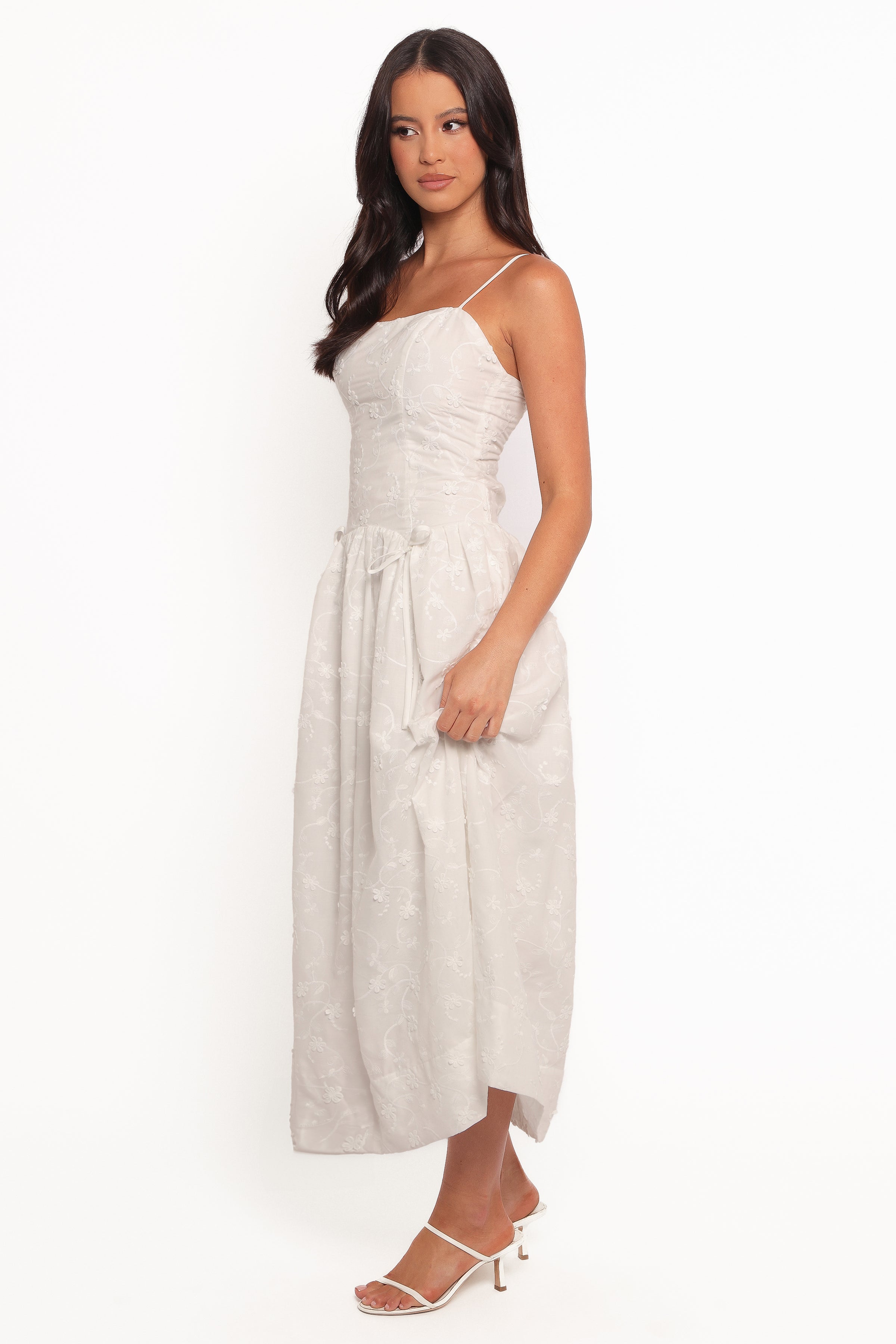 Raya Midi Dress - White