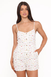 Reesa Playsuit - Painted Ditsy