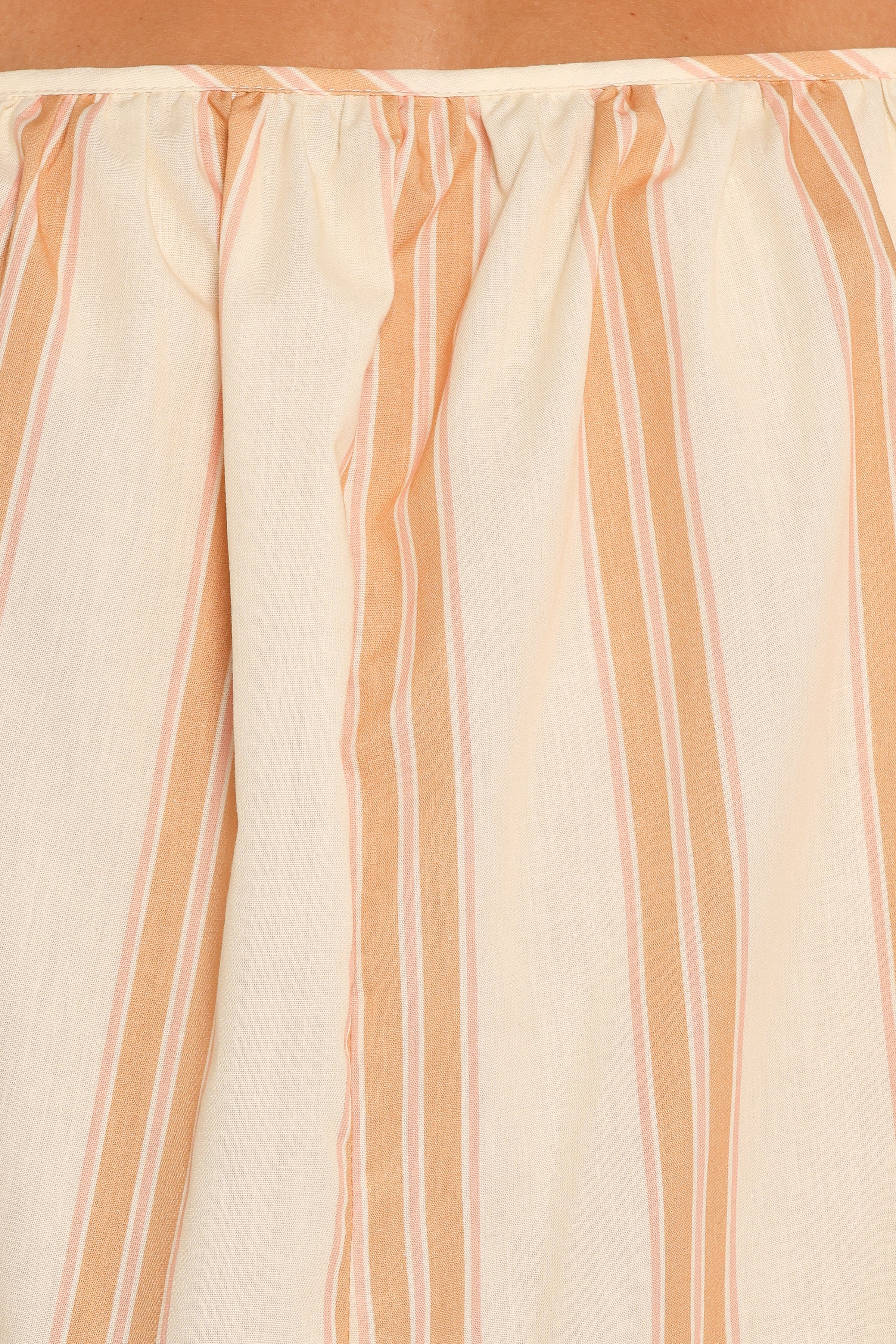 Regina Playsuit - Beige Stripes