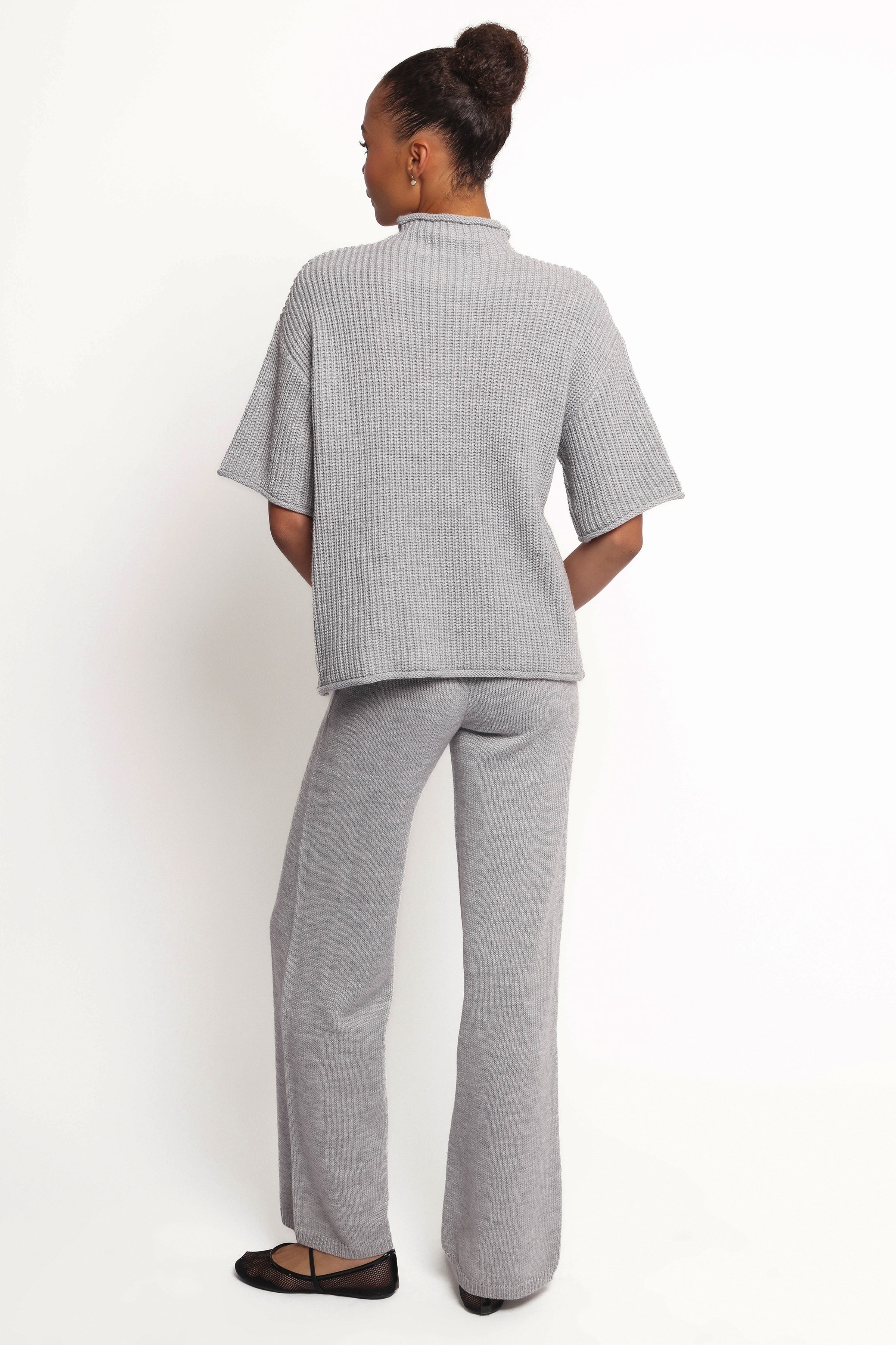 Remii Knit Pant Set - Grey