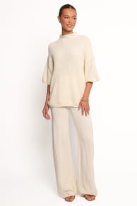Remii Knit Pant Set - Ivory