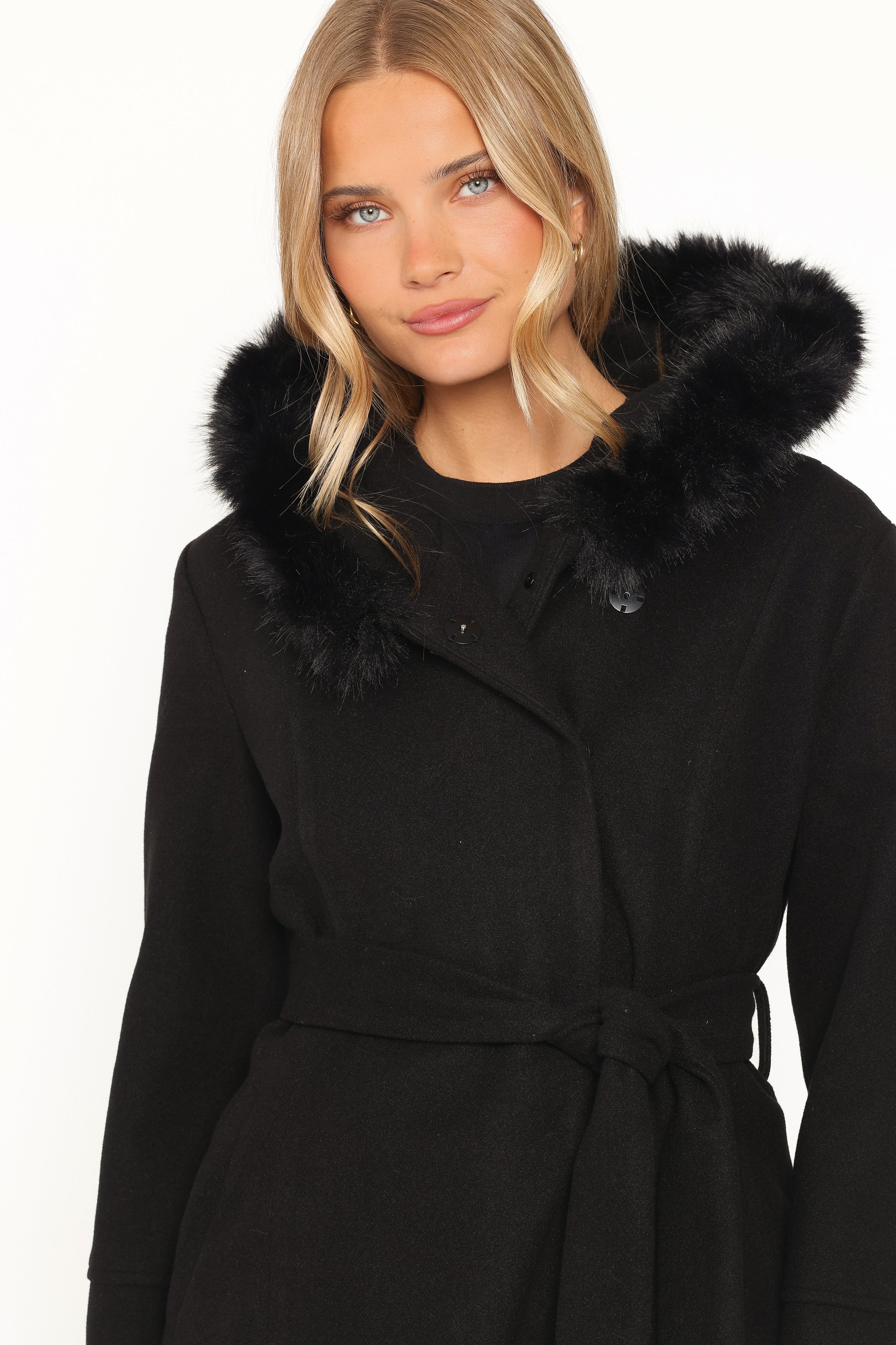 Remira Fit And Flare Coat - Black