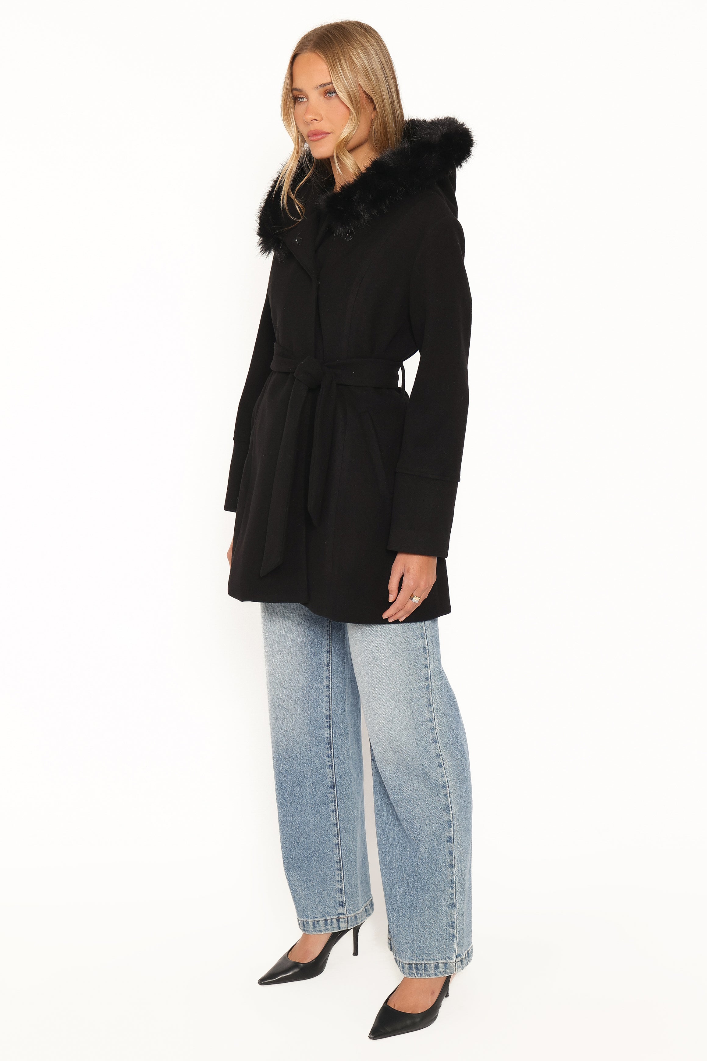Remira Fit And Flare Coat - Black