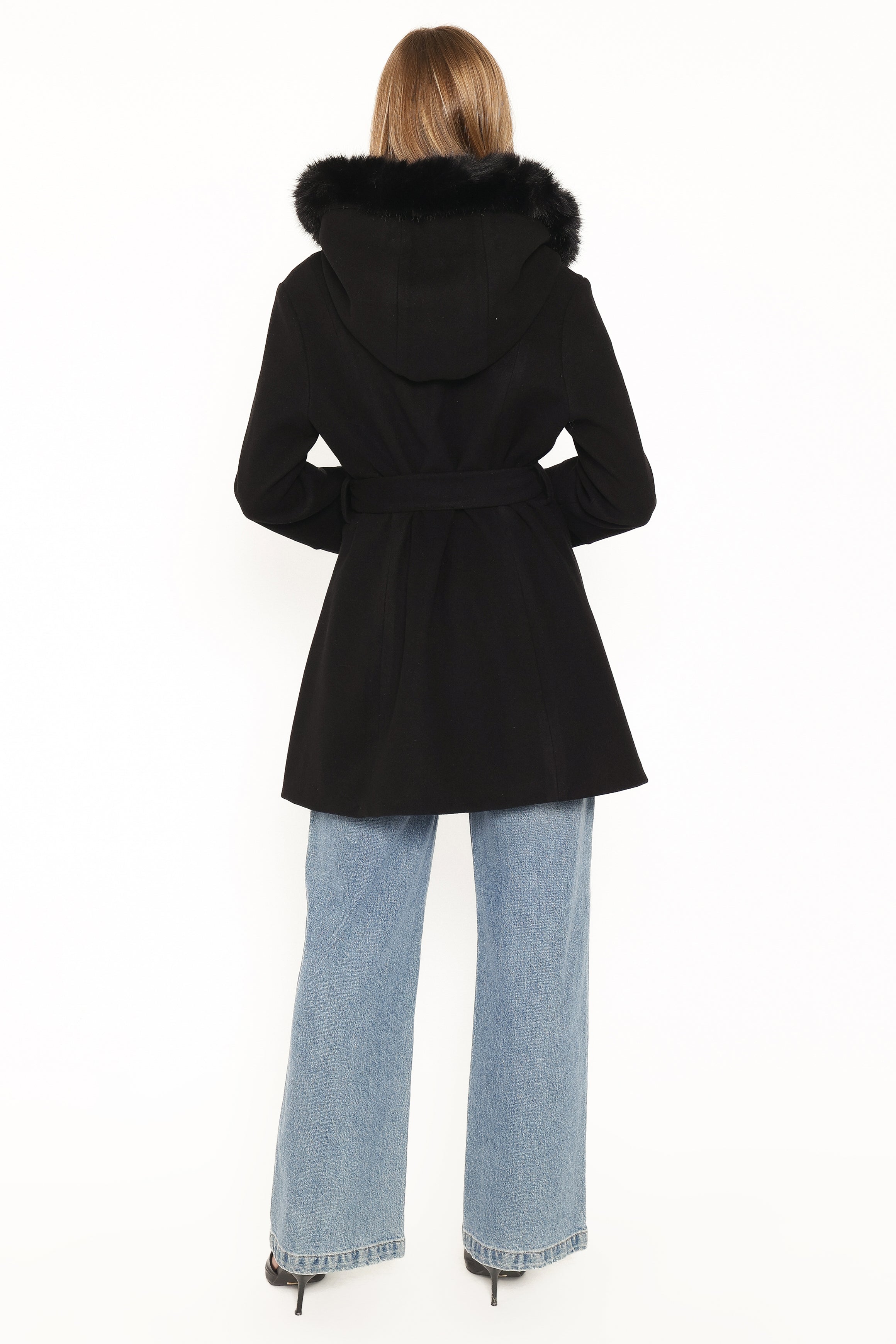 Remira Fit And Flare Coat - Black