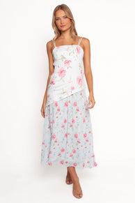 Renata Maxi Dress - Blue Floral