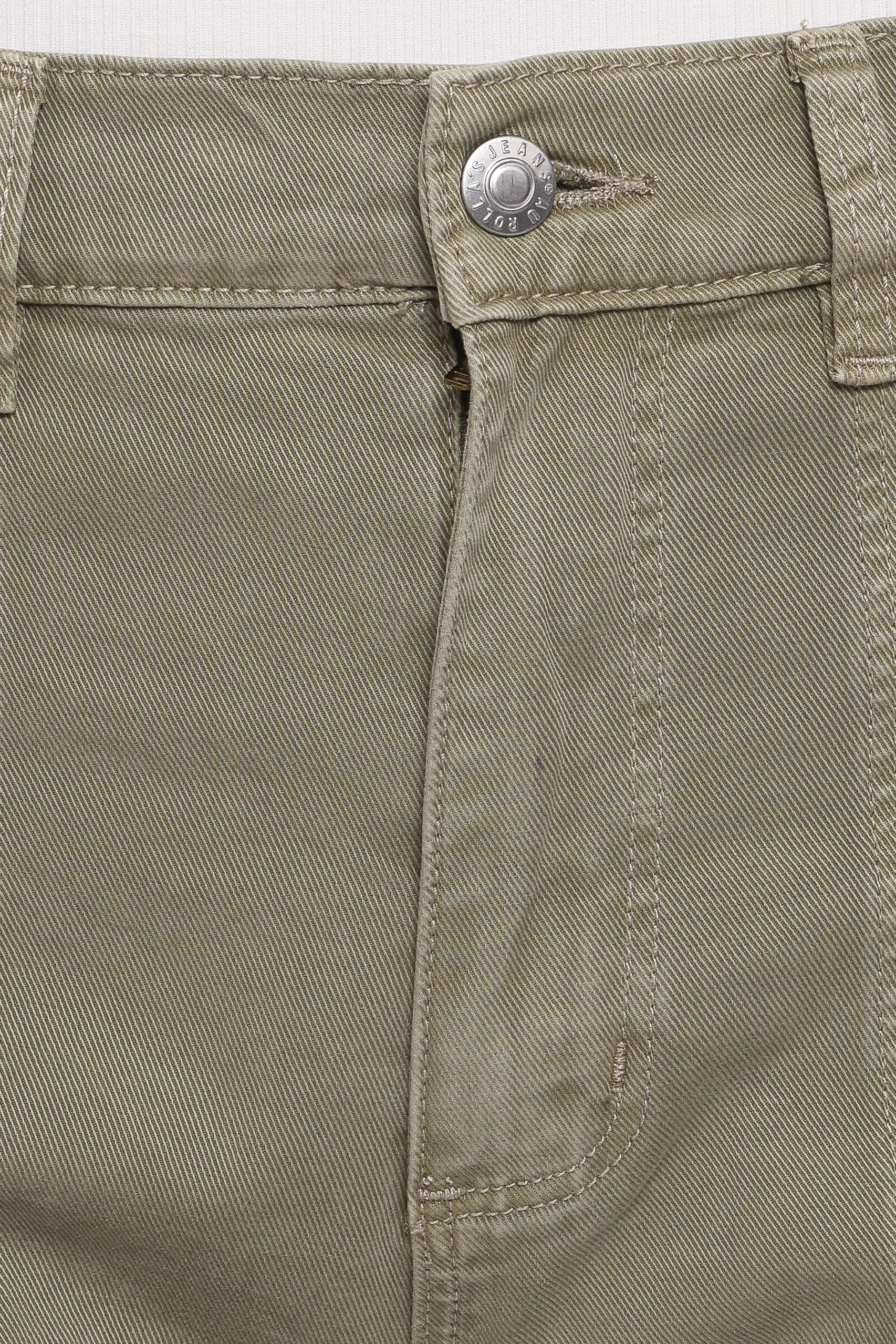 Rollas Gigi Barrel Drill Jeans - Summer Olive