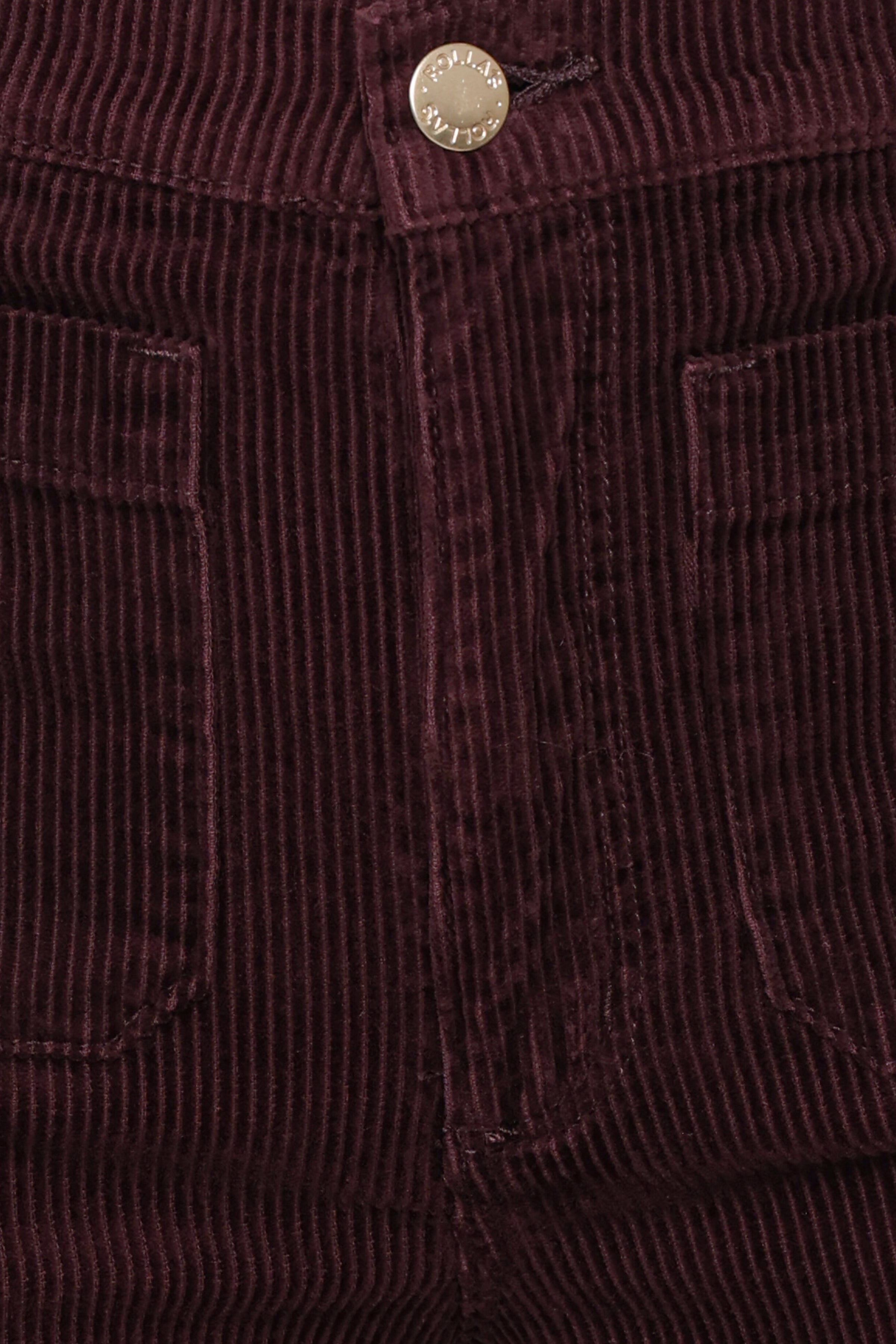 Rollas Relaxed Sailor Long Jeans - Cord Dark Cherry
