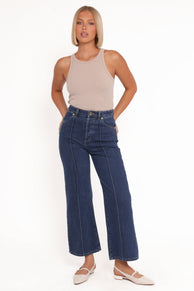 Rollas Sailor Scoop Jeans - Pacific Blue