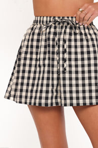 Rory Shorts - Black Gingham