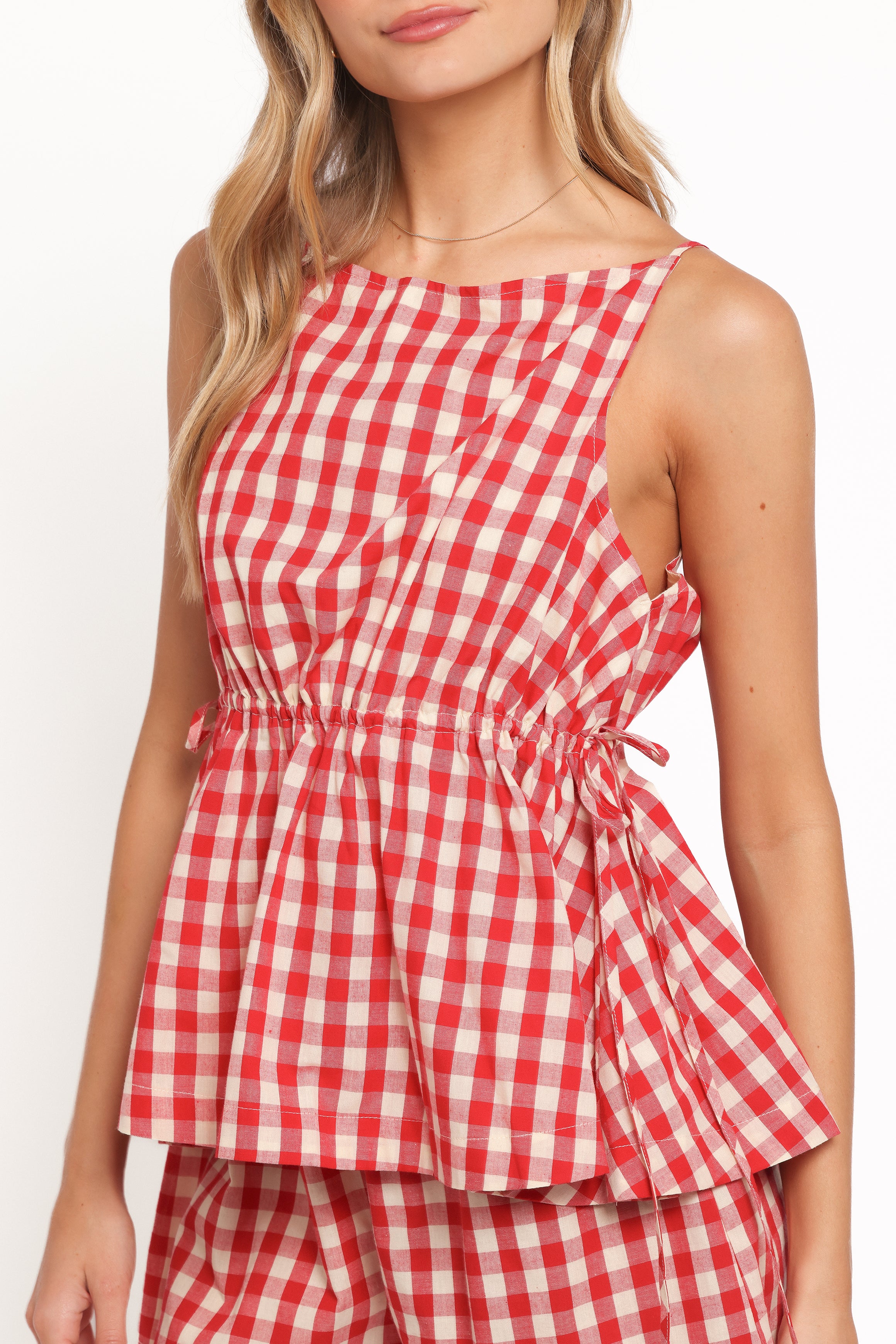 Rory Top - Red Gingham
