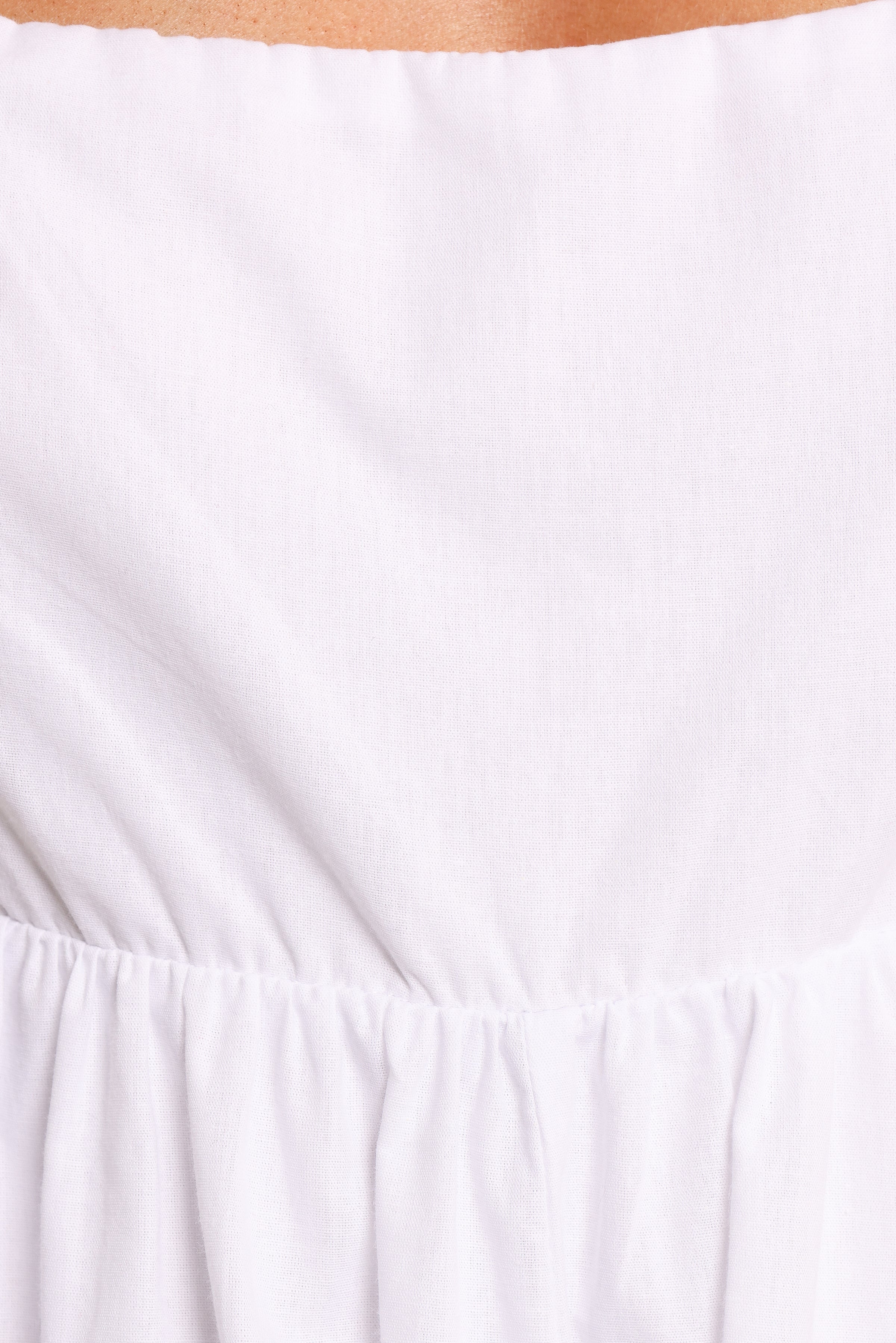 Rosalette Puff Sleeve Playsuit - White