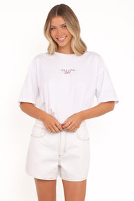 Runa Self Love Graphic Tee - White