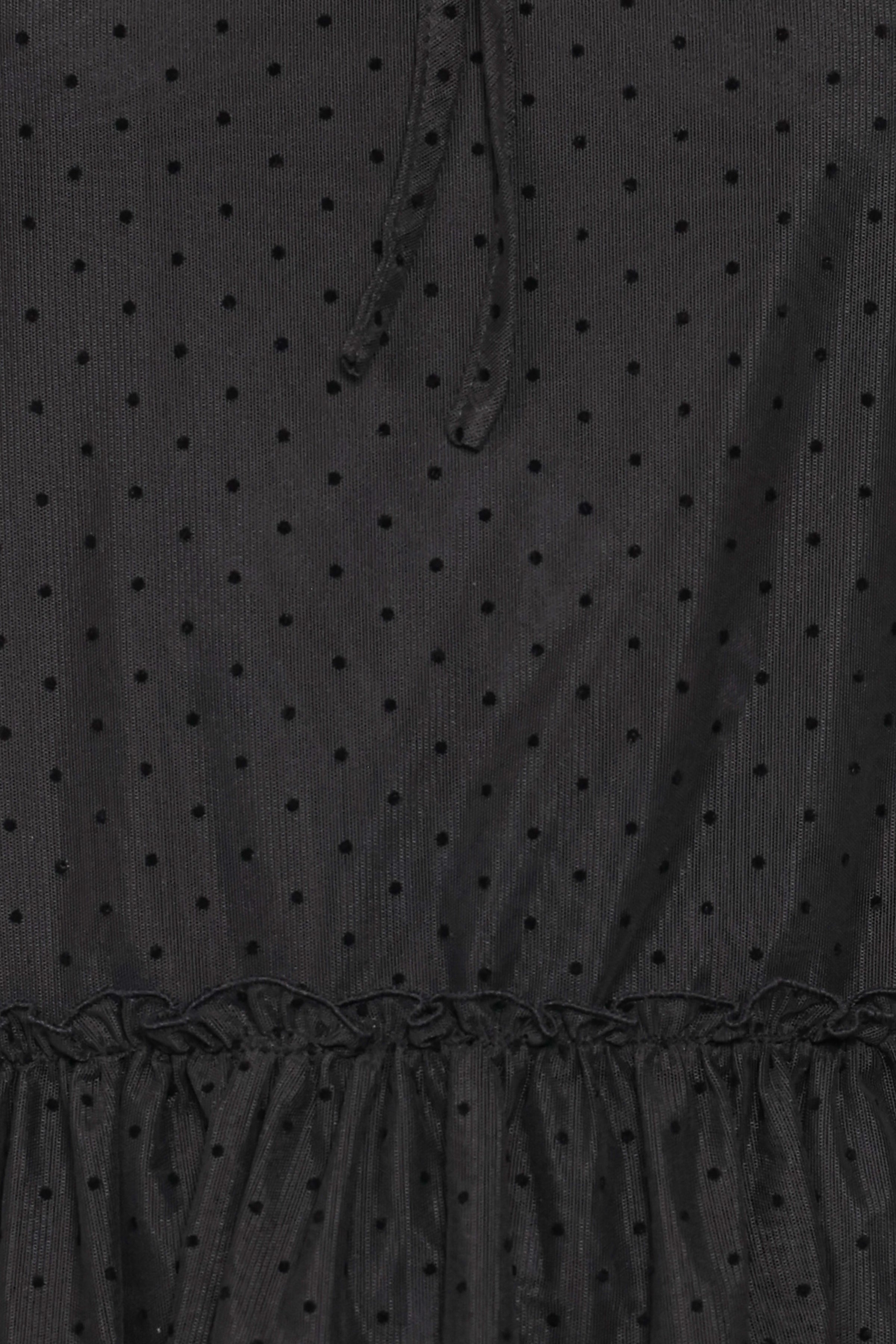 Ryan Tiered Sheer Top - Black