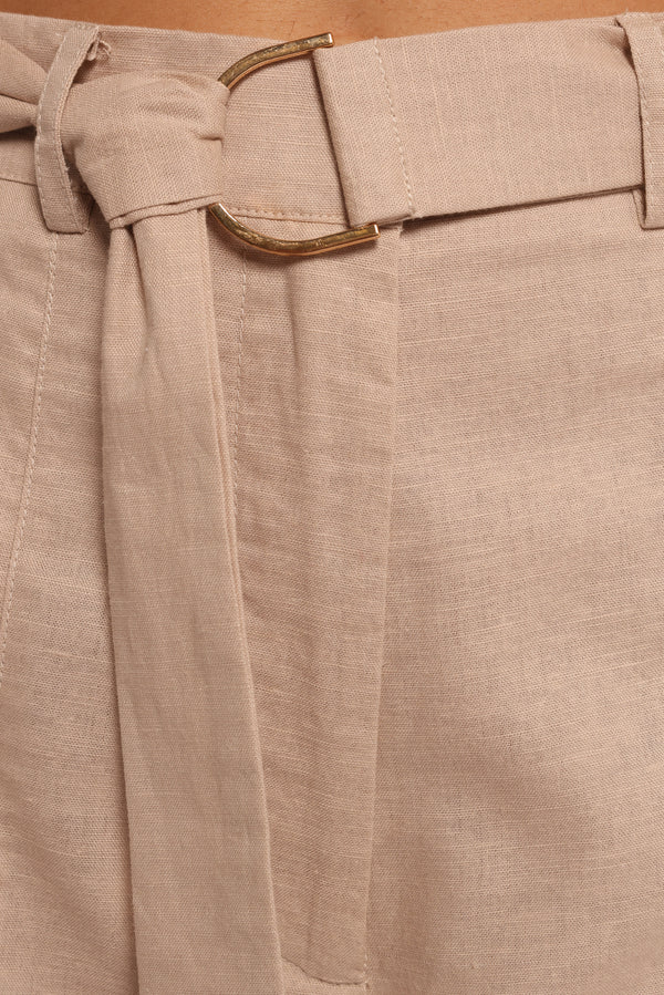 Sadie Wide Leg Pant - Oatmeal