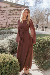 Samara Maxi Dress - Brown