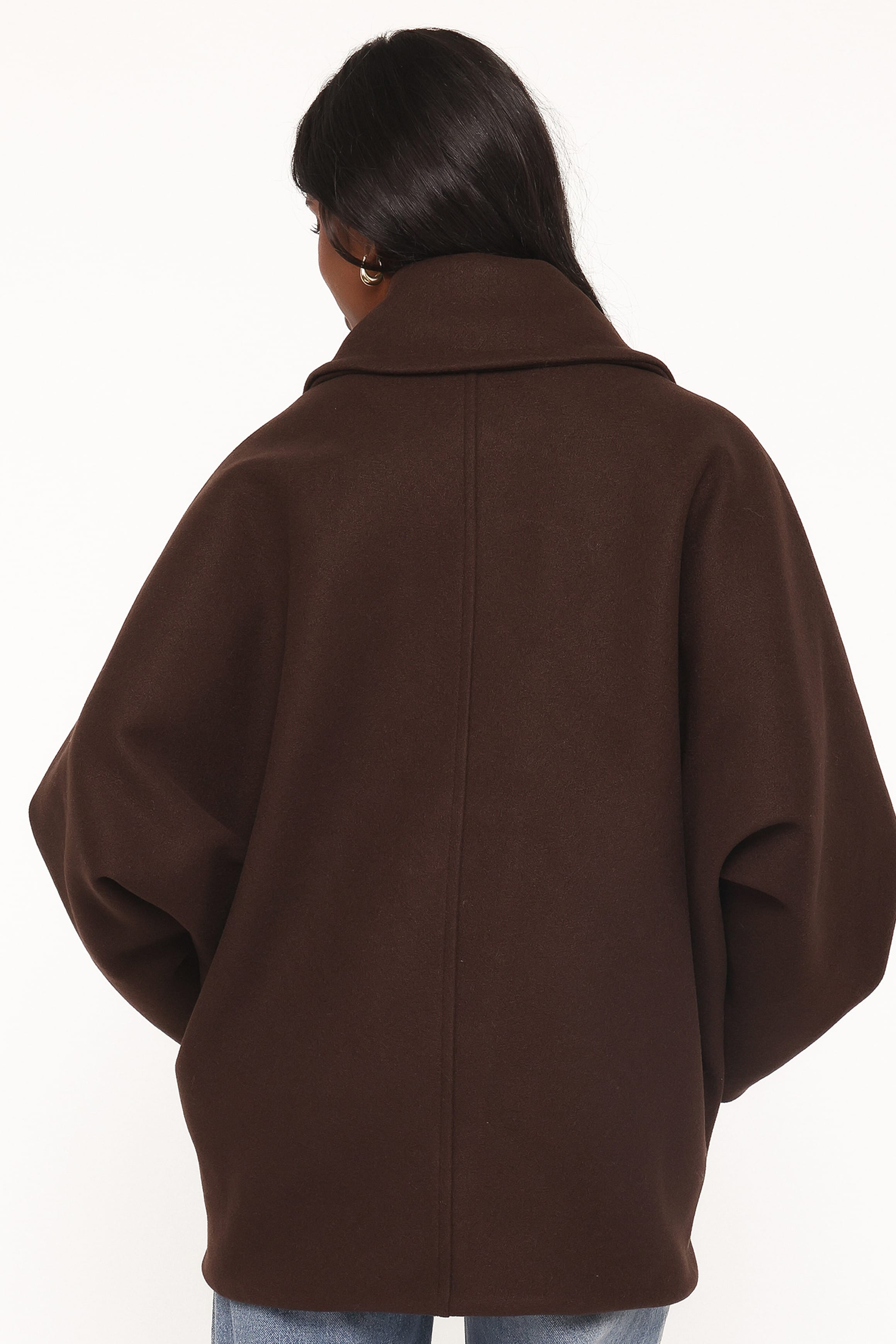 Sammie Oversized Coat - Brown