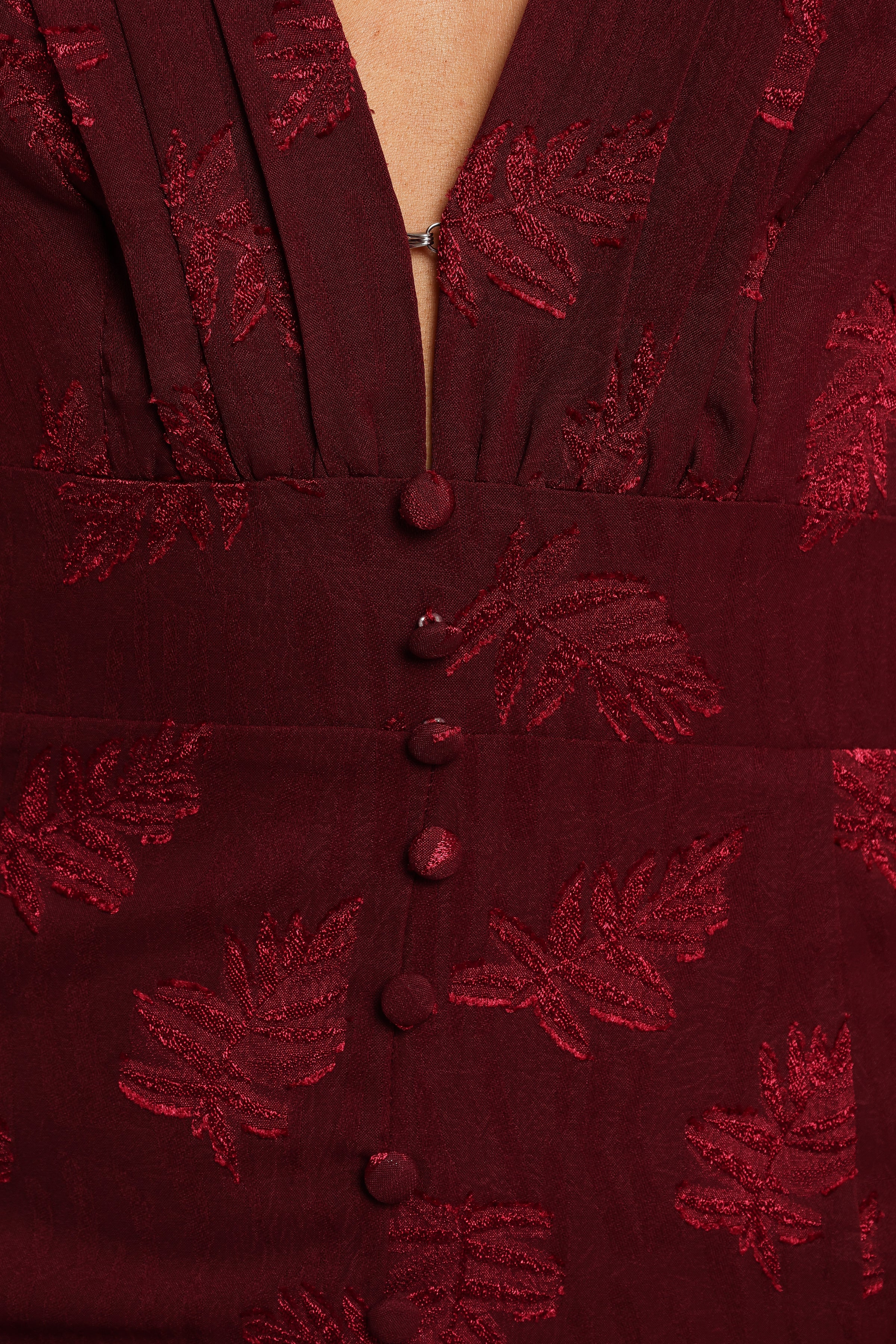 Sarey Maxi Dress - Burgundy