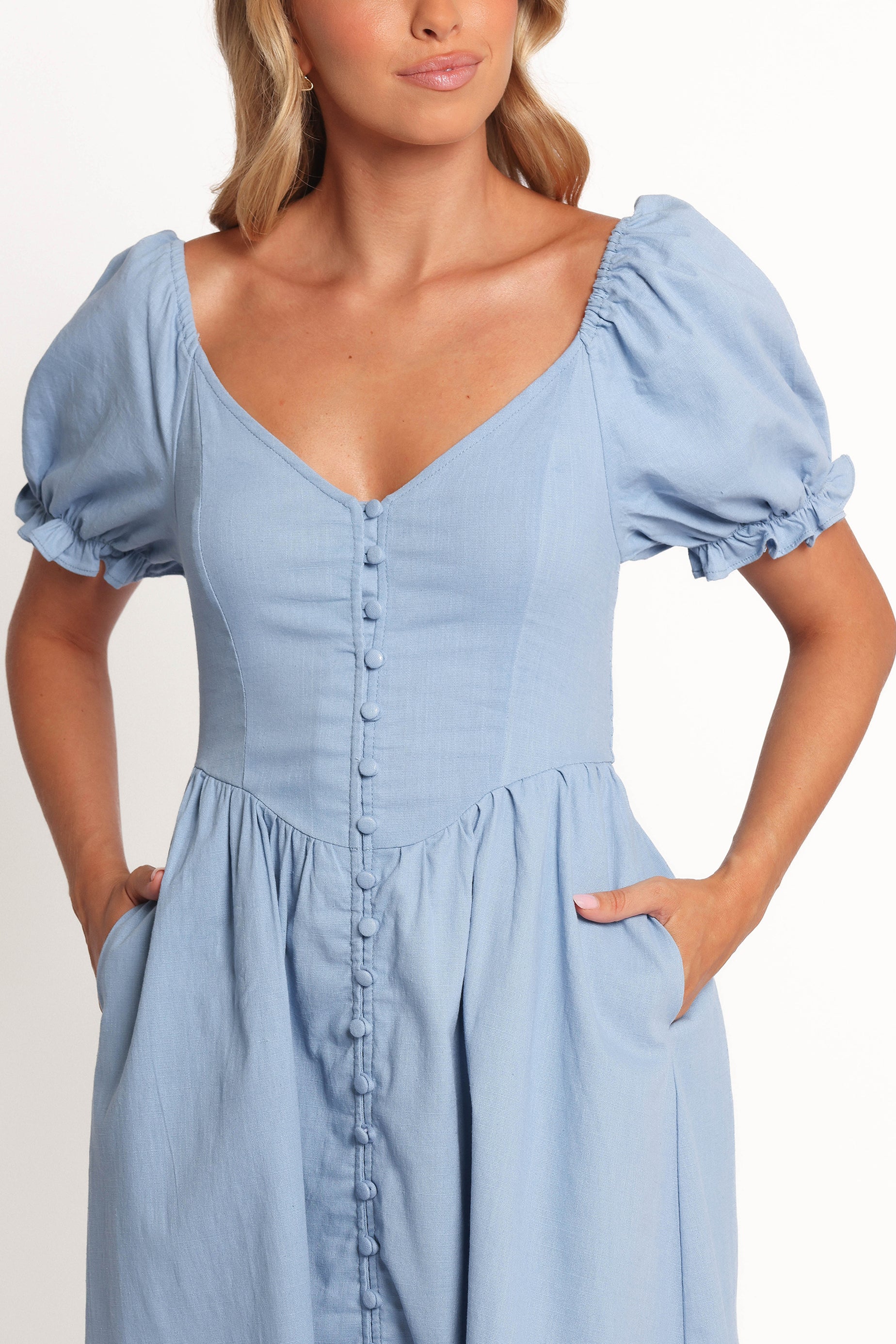 Serenade Midi Dress - Blue