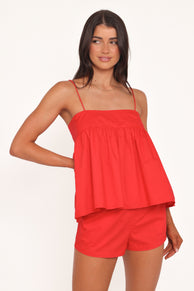 Serina Short Set - Red