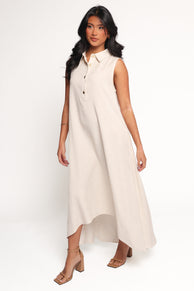 Shaw Maxi Dress - Oatmeal