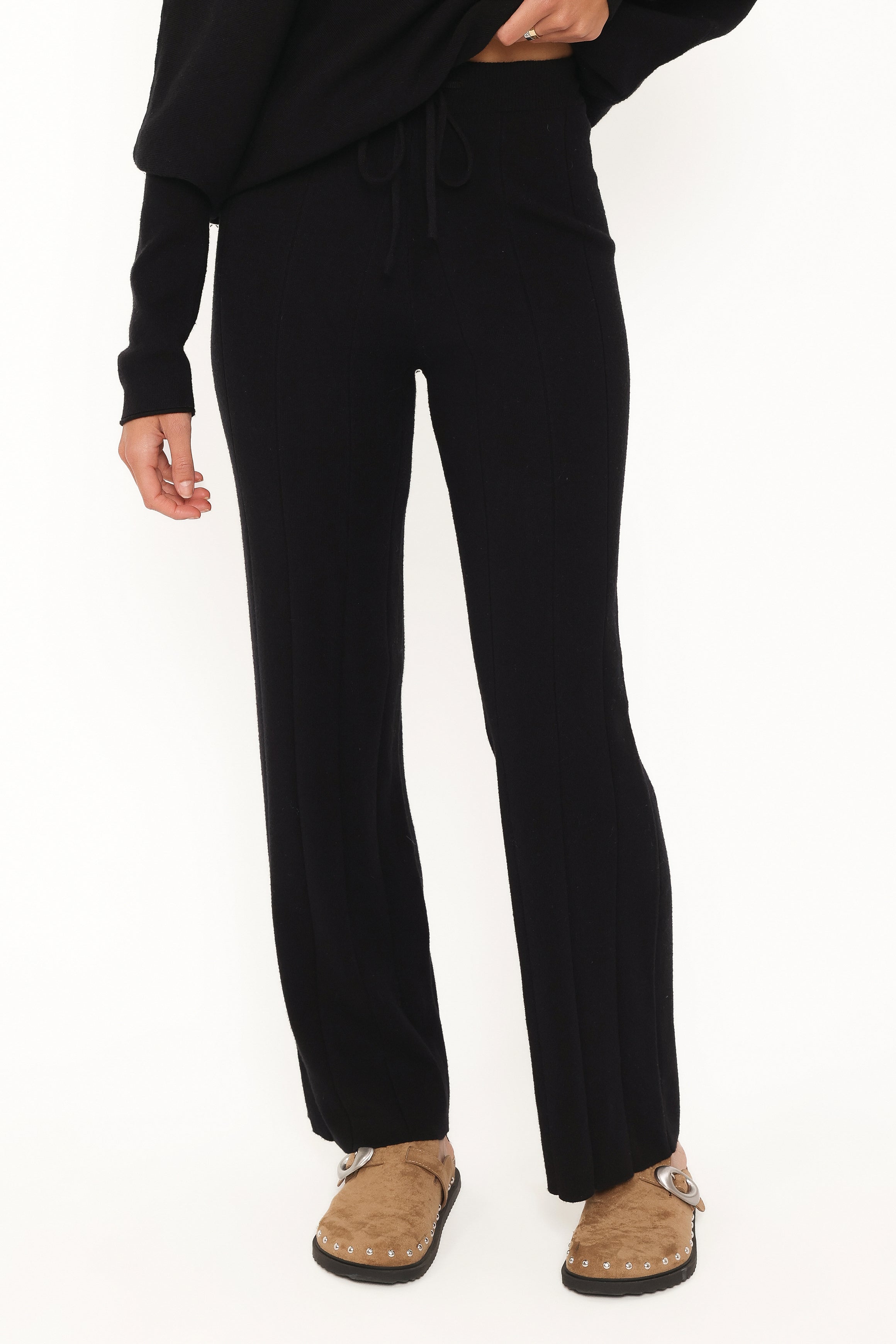 Sheena Dolman Sleeve Pant Set - Black