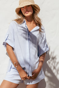 Shelley Short Sleeve Shirt - Pale Blue