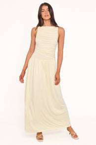 Shirley Maxi Dress - Butter Yellow