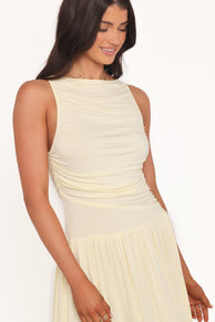 Shirley Maxi Dress - Butter Yellow
