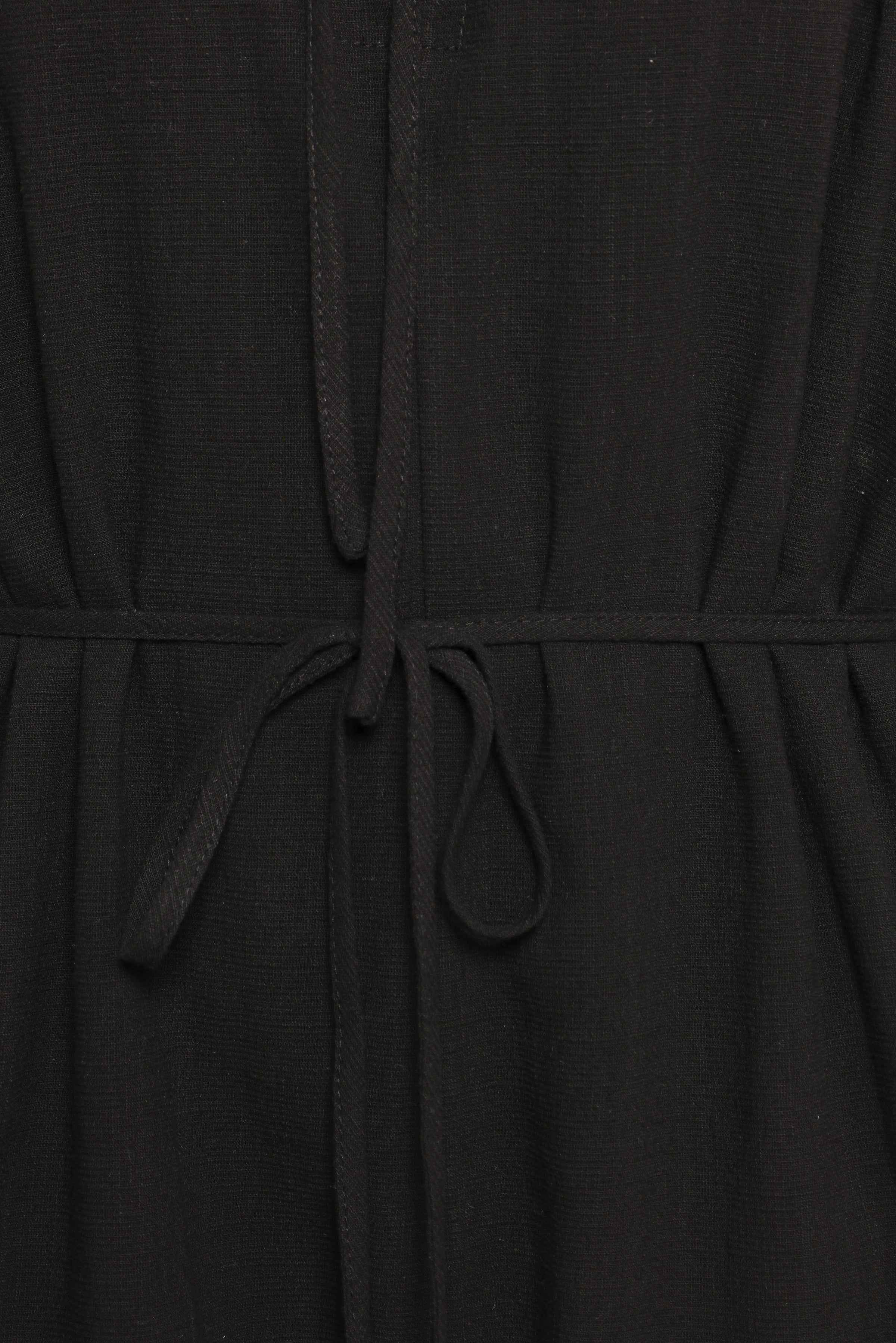 Shyre Tie Waist Playsuit - Black