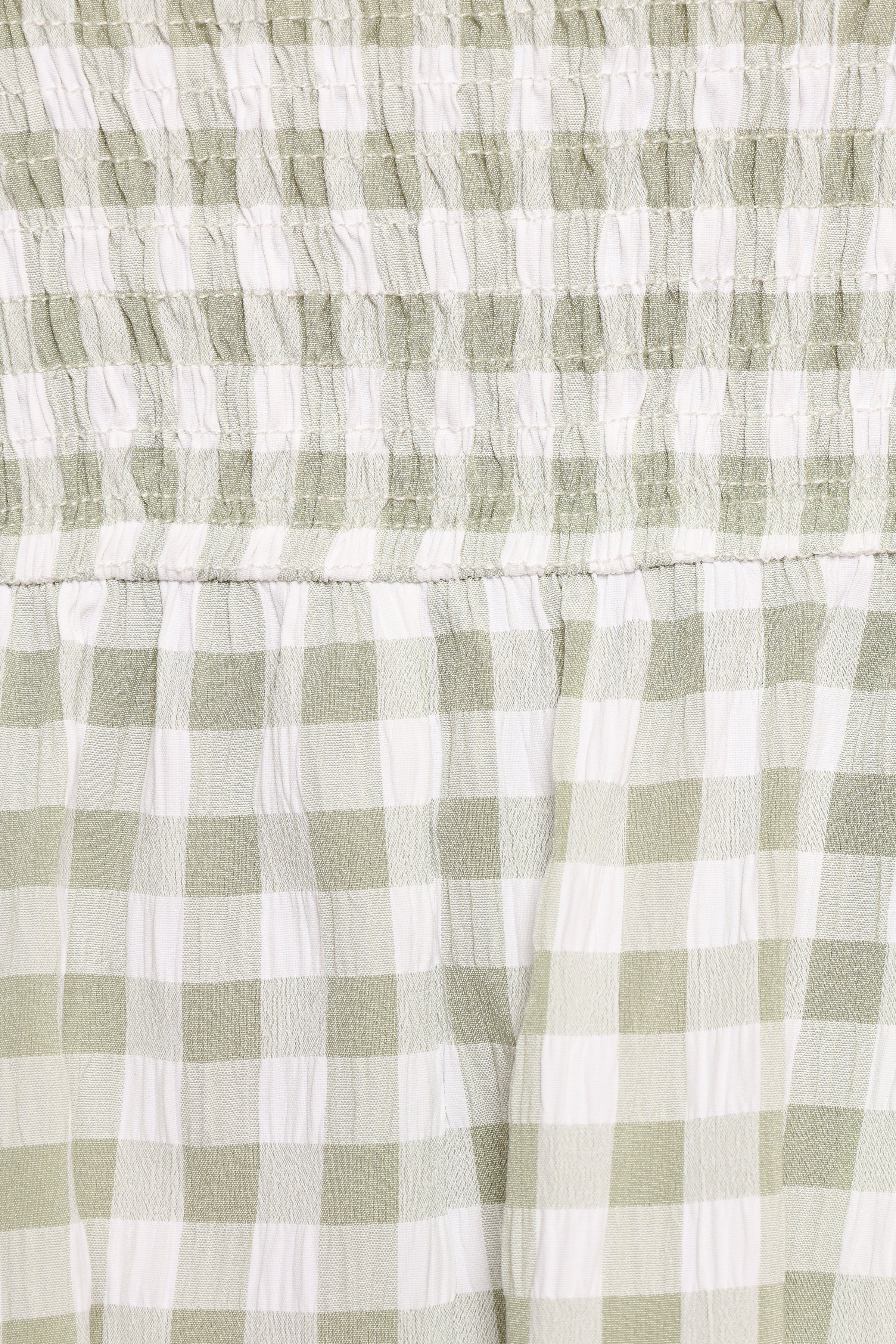 Simo Playsuit - Light Green Gingham