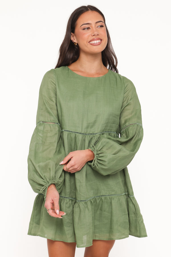 Sinead Mini Dress - Olive