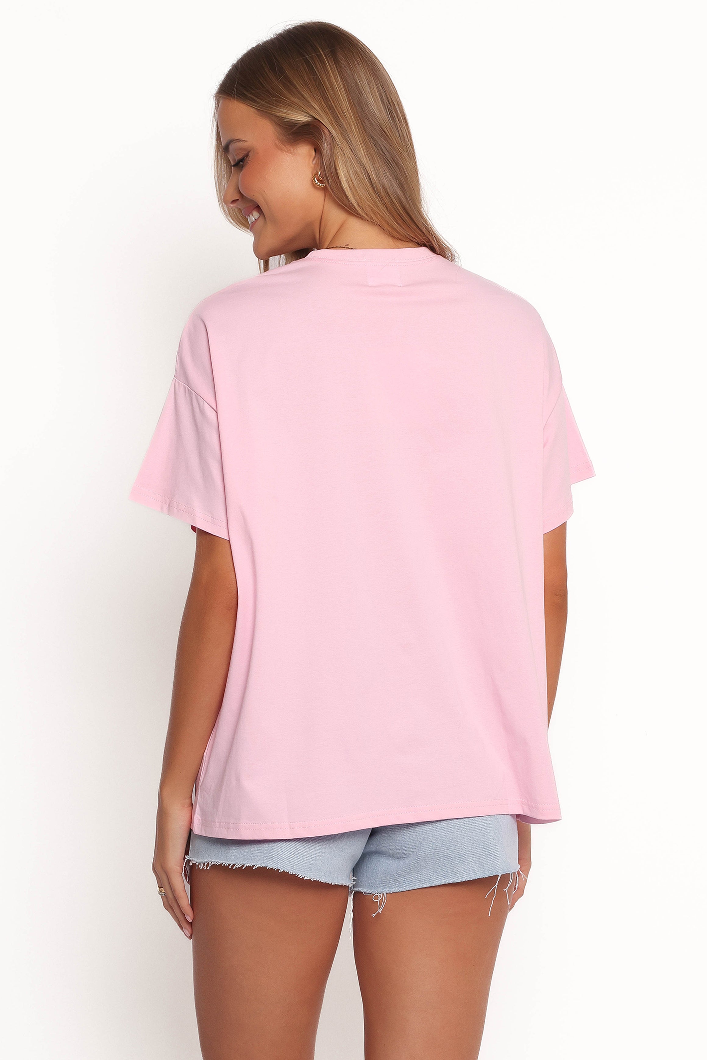 Social Club Tee - Pink Green