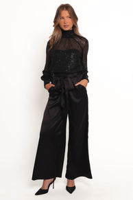 Stasya Sequin Top - Black
