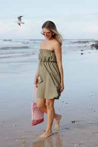 Stratton Mini Dress - Leaf Green