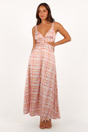 Sydney Maxi Dress - Sunset Check