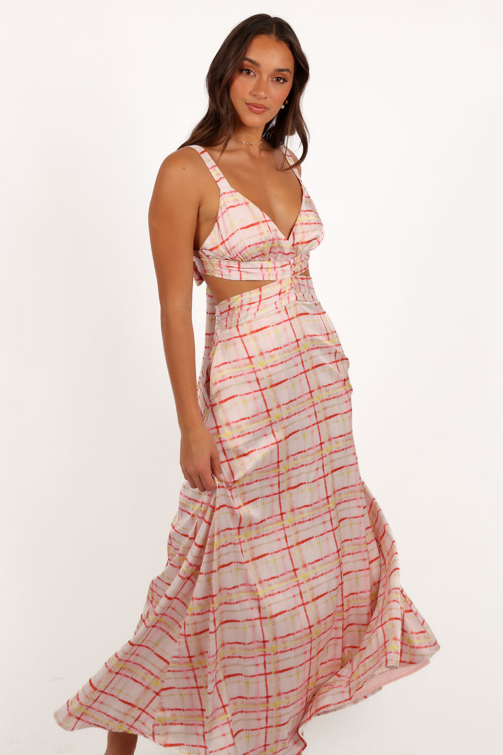 Sydney Maxi Dress - Sunset Check