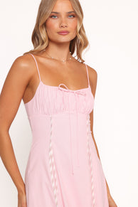 Talyn Midi Dress - Pink