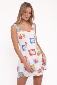 Tansy Mini Dress - Tulip Stamp