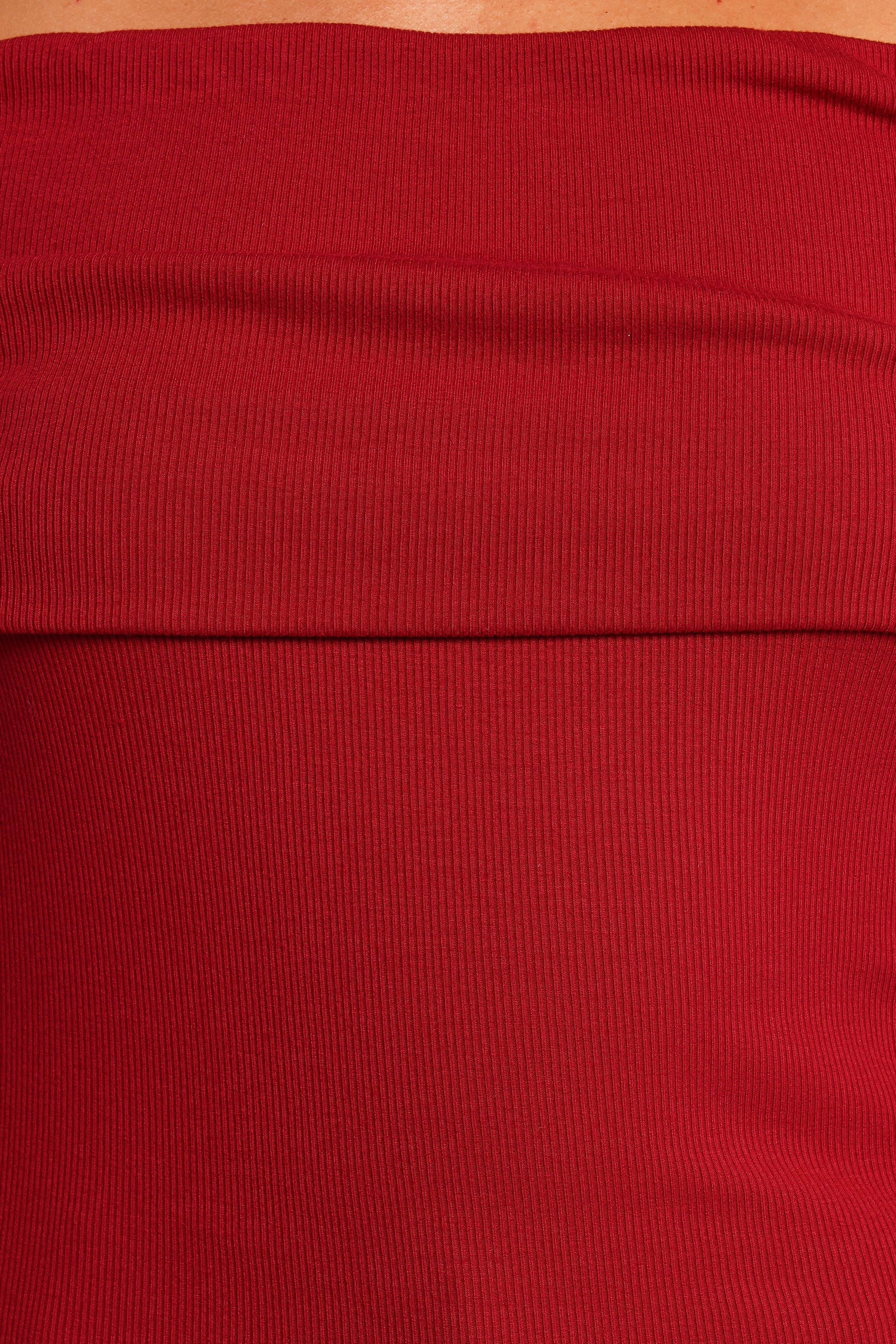 Thomsie Off Shoulder Knit Top - Berry